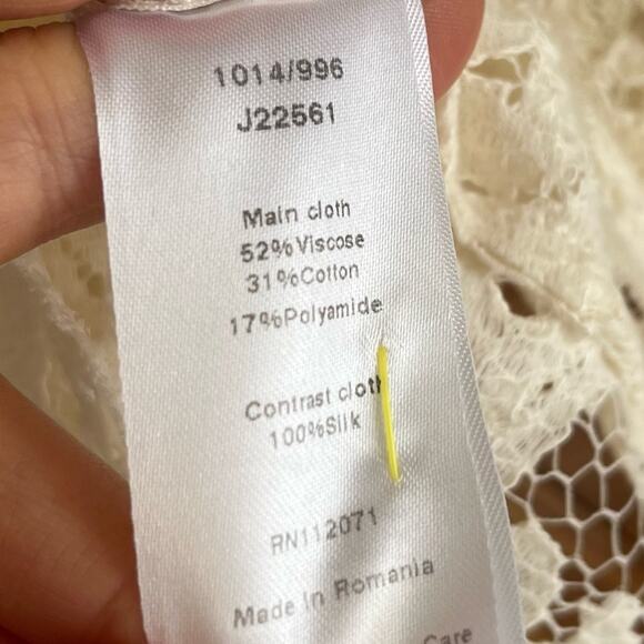 JIGSAW Lace Button Down Shirt - Picture 5 of 5